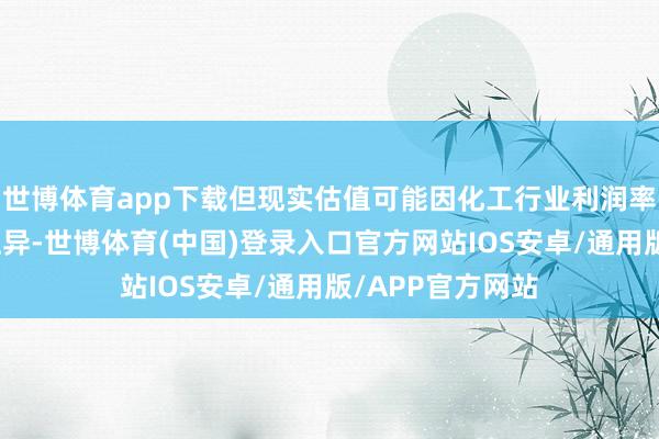 世博体育app下载但现实估值可能因化工行业利润率的低迷而存在互异-世博体育(中国)登录入口官方网站IOS安卓/通用版/APP官方网站