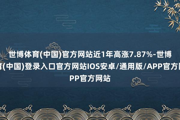 世博体育(中国)官方网站近1年高涨7.87%-世博体育(中国)登录入口官方网站IOS安卓/通用版/APP官方网站