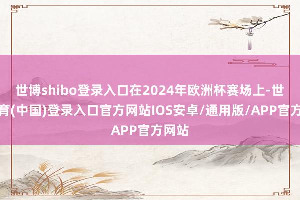 世博shibo登录入口在2024年欧洲杯赛场上-世博体育(中国)登录入口官方网站IOS安卓/通用版/APP官方网站