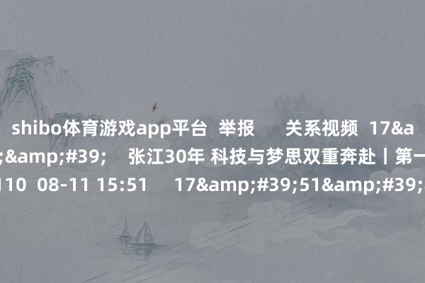 shibo体育游戏app平台  举报      关系视频  17&#39;51&#39;&#39;    张江30年 科技与梦思双重奔赴丨第一地产 看房   原创    110  08-11 15:51     17&#39;51&#39;&#39;    开云锦悦华庭 界说中环改善新谜底丨第一地产 看房    143  07-28 14:59     17&#39;54&#39;&#39;   