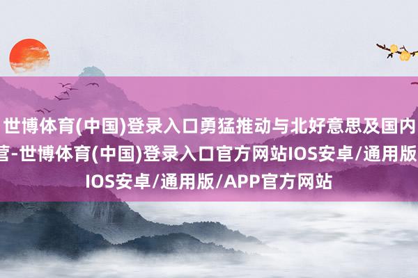 世博体育(中国)登录入口勇猛推动与北好意思及国内头部企业的合营-世博体育(中国)登录入口官方网站IOS安卓/通用版/APP官方网站