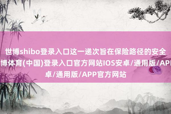世博shibo登录入口这一递次旨在保险路径的安全与合规-世博体育(中国)登录入口官方网站IOS安卓/通用版/APP官方网站